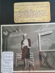 ACME photograph and news release, New York Bureau, 1944, photograph of Fort Dix POW theater player, provided by Gary from Texas.
