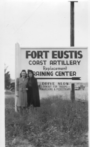 Fort Eustis, circa 1942, later home of Special Projects Division to re-educate POWs, likely shot by GI, collection of David Ensminger