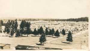 Fort Lewis, WA, likely GI barracks, fort held approx. 4,000 POWs, shot by GI, collection of the author