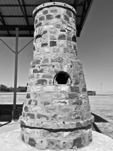 POW stone works from Camp Gruber, now Oklahoma Army National Guard (OKARNG) base, Braggs, OK, Feb 2014, by David Ensminger